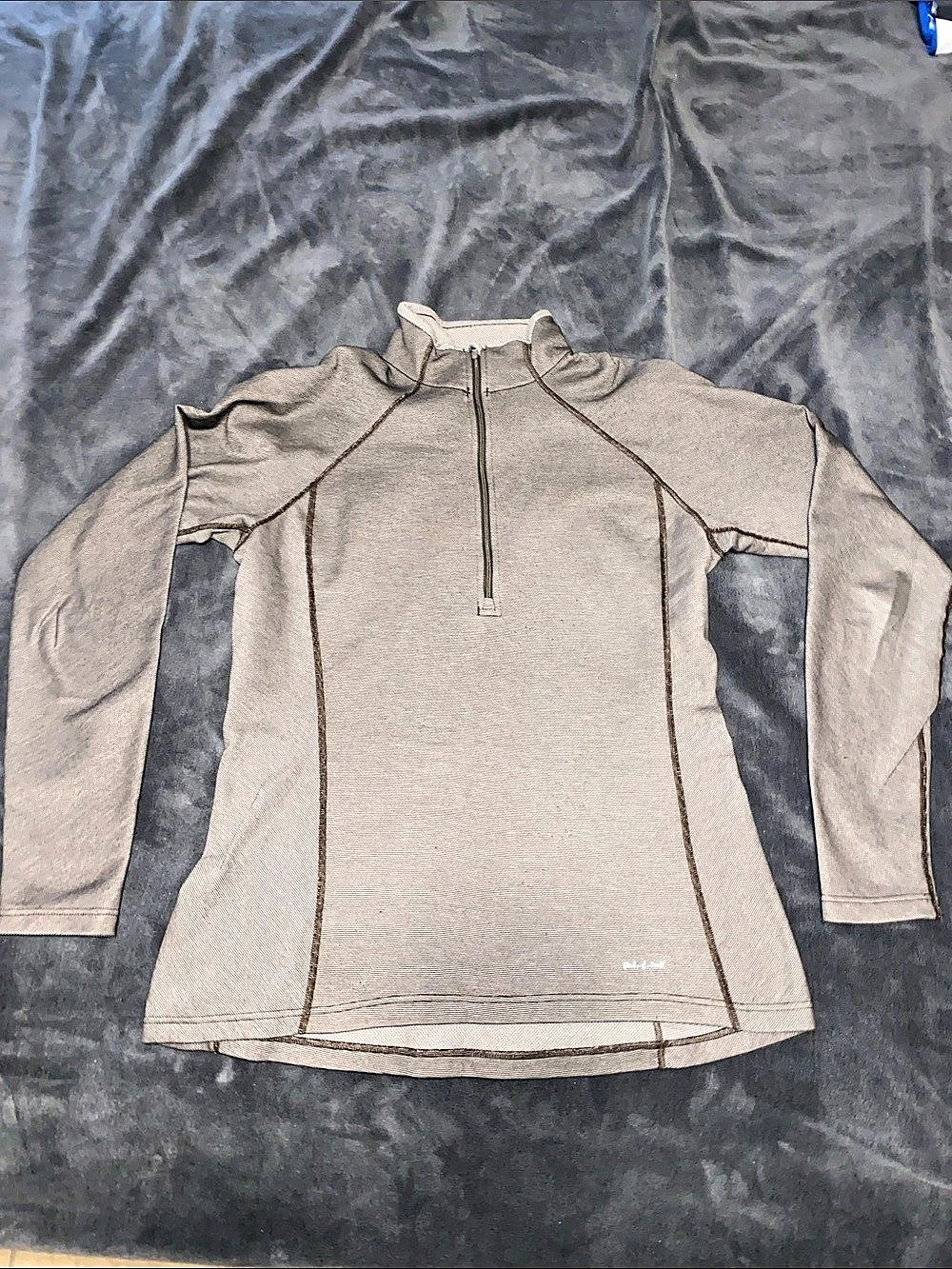 Patagonia Capilene Cool Daily Quarter-Zip Top Heather brown Large